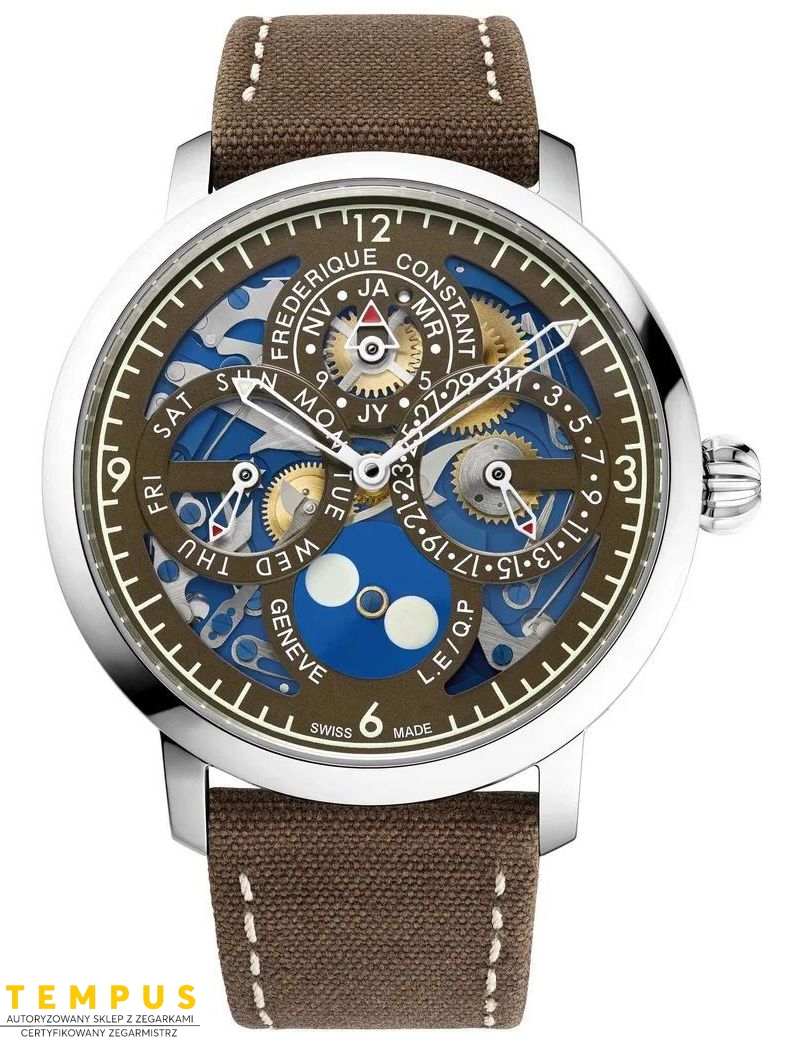 Frederique Constant Manufacture Slimline Perpetual Calendar Automatic The Naked Watchmaker Limited Edition FC-775TNW4S6 - Zegarki FREDERIQUE CONSTANT