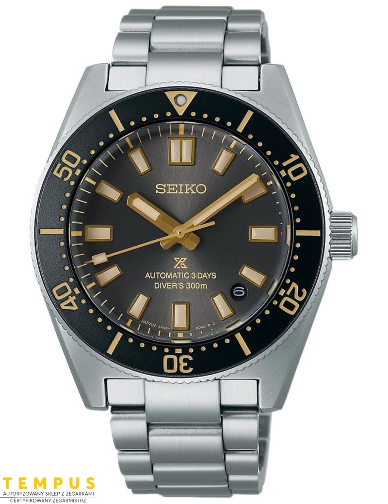 Zegarek sportowy męski Seiko Prospex 100th Anniversary 1965 Heritage Divers SPB455J1 na bransolecie stalowej