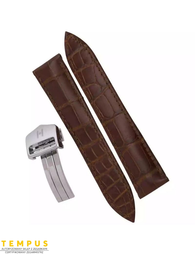 Pasek HIRSCH Savoir Duo 07207470-2-1616 ze skóry krokodyla 16 mm - HIRSCH - paski do zegarków Pasek HIRSCH Savoir Duo 07207470-2-1616 ze skóry krokodyla 16 mm - HIRSCH - paski do zegarków