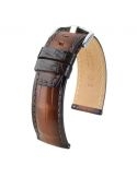 Pasek HIRSCH Tritone Alligator Vintage L 08607015-2-24 ze skóry krokodyla 24 mm - HIRSCH - paski do zegarków