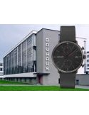 Junghans Max Bill Chronoscope Bauhaus Black 27/4409.02 - Zegarki JUNGHANS