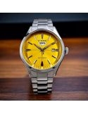 Citizen Crystal Seven Mechanical NH8391-51ZE Yellow - Zegarki CITIZEN