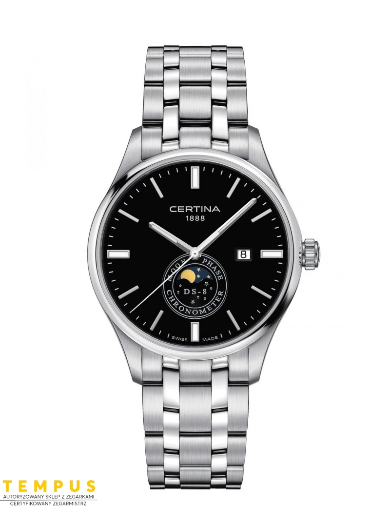 Certina DS-8 MOON PHASE C033.457.11.051.00 - Zegarki CERTINA