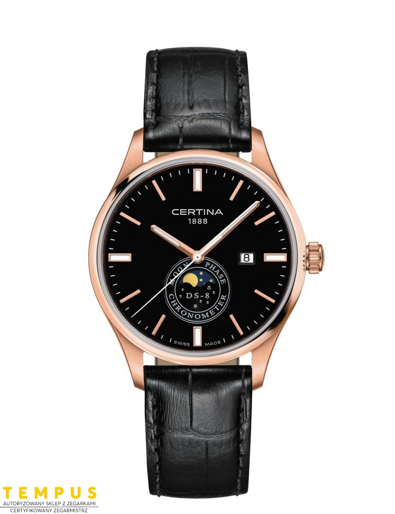 Certina DS-8 MOON PHASE C033.457.36.051.00 - Zegarki CERTINA Certina DS-8 MOON PHASE C033.457.36.051.00 - Zegarki CERTINA