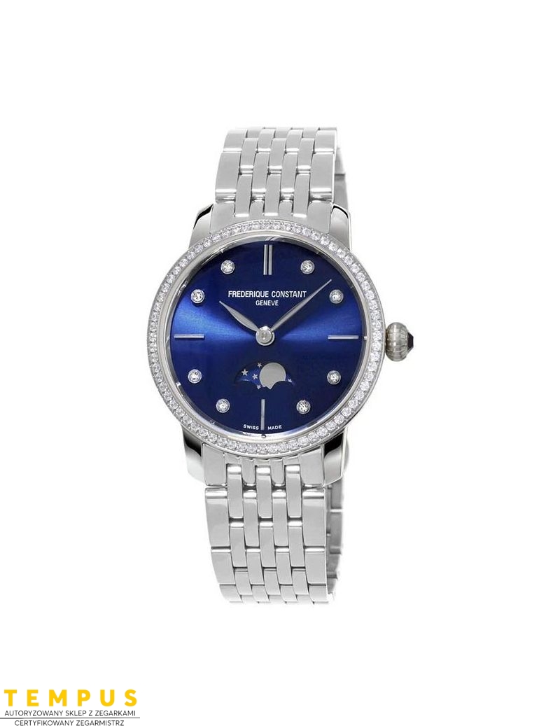 Frederique Constant Slimline Ladie Moonphase FC-206ND1SD26B - Zegarki FREDERIQUE CONSTANT
