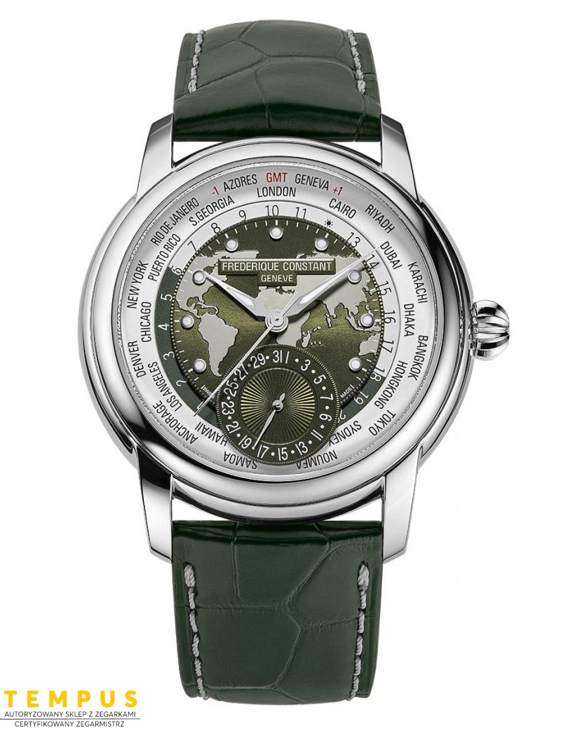 Frederique Constant Classic Worldtimer Manufacture Limited Edition FC-718KWM4H6 - Zegarki FREDERIQUE CONSTANT