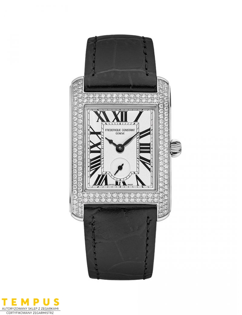 Frederique Constant Classics Carree Small Seconds Diamonds FC-235S2CD6 - Zegarki FREDERIQUE CONSTANT Frederique Constant Classics Carree Small Seconds Diamonds FC-235S2CD6 - Zegarki FREDERIQUE CONSTANT