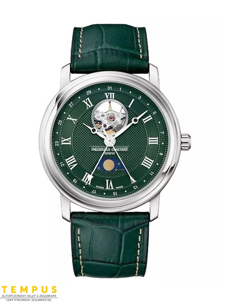 Frederique Constant Classics Heart Beat Moonphase Date Open Heart Automatic FC-335MCGRW4P26 - Zegarki FREDERIQUE CONSTANT Frederique Constant Classics Heart Beat Moonphase Date Open Heart Automatic FC-335MCGRW4P26 - Zegarki FREDERIQUE CONSTANT