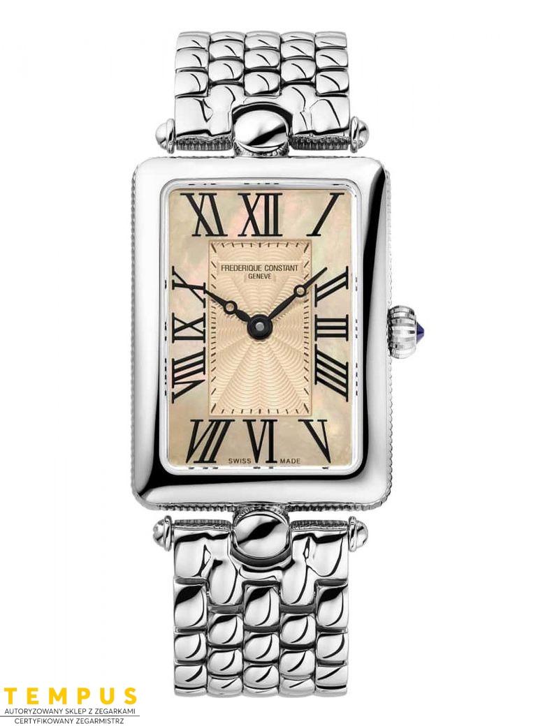 Frederique Constant Classics Art Deco Carree FC-200MPTAN2AC6B - Zegarki FREDERIQUE CONSTANT Frederique Constant Classics Art Deco Carree FC-200MPTAN2AC6B - Zegarki FREDERIQUE CONSTANT