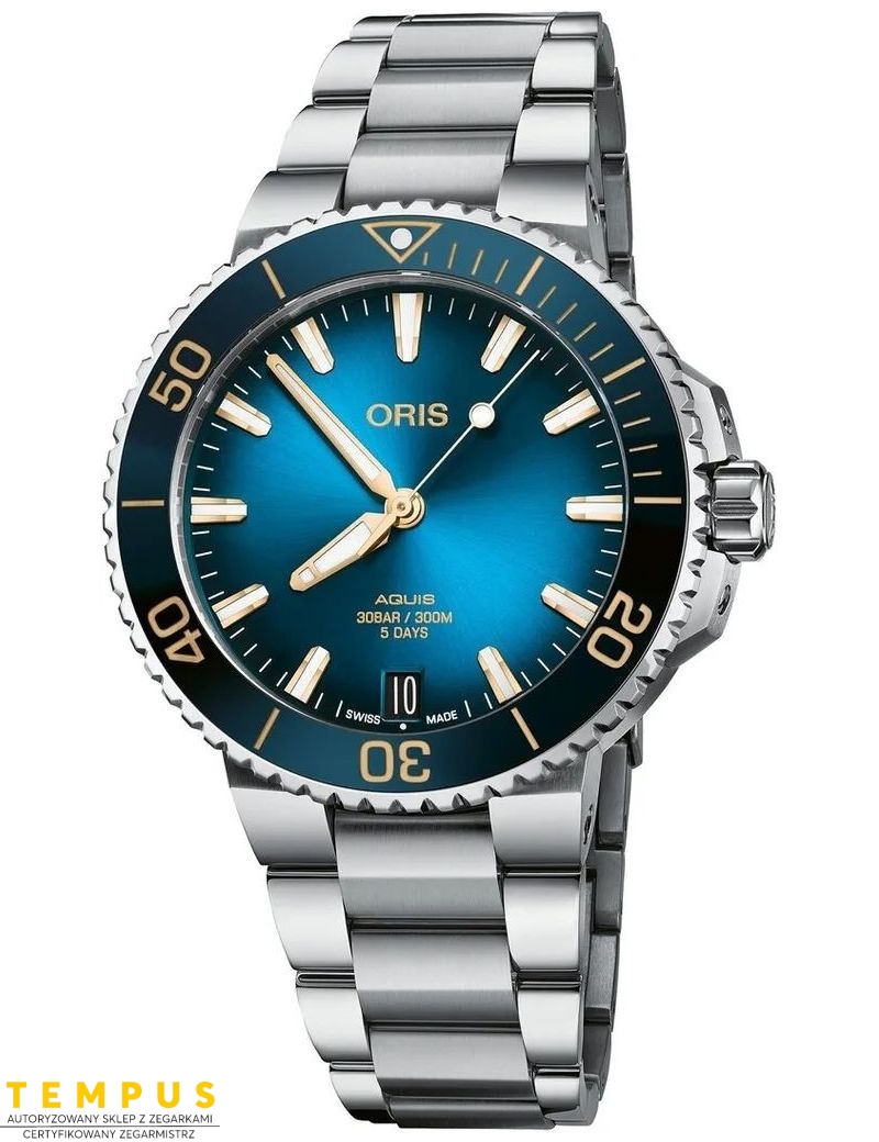 Oris Aquis Date Calibre 400 01 400 7769 4125-07 8 22 09PEB 41.5mm - Zegarki ORIS Oris Aquis Date Calibre 400 01 400 7769 4125-07 8 22 09PEB 41.5mm - Zegarki ORIS