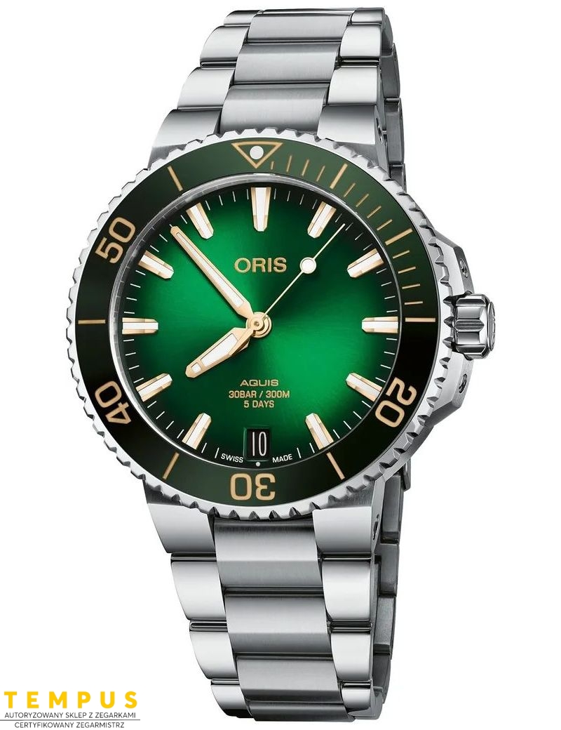 Oris Aquis Date Calibre 400 01 400 7769 4127-07 8 22 09PEB 41.5mm - Zegarki ORIS