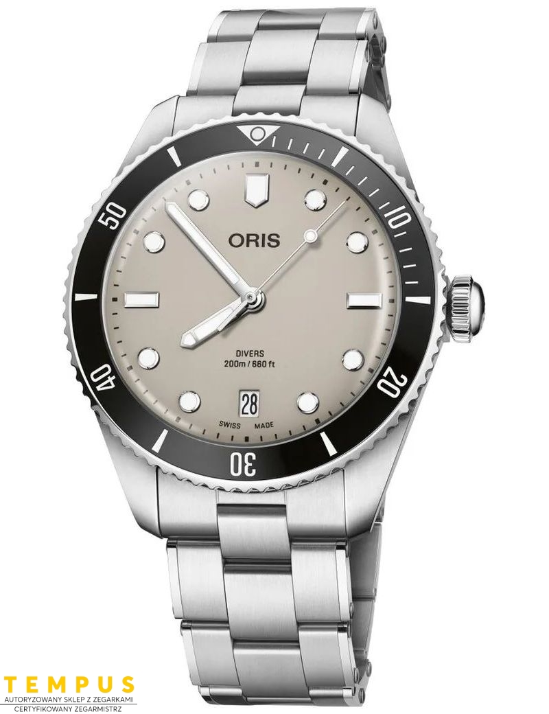 Oris Divers Date Taupe 39mm 01 733 7795 4051-SET - Zegarki ORIS Oris Divers Date Taupe 39mm 01 733 7795 4051-SET - Zegarki ORIS