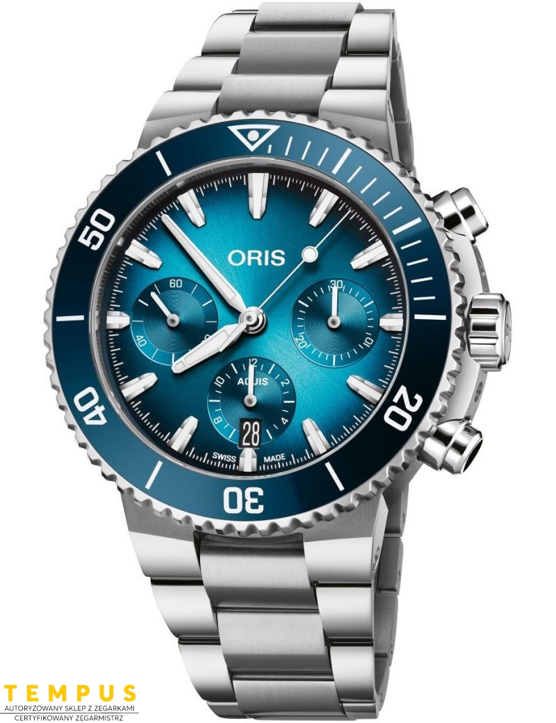 Oris Aquis Chronograph 43.5mm 01 771 7793 4155-07 8 23 01PEB - Zegarki ORIS Oris Aquis Chronograph 43.5mm 01 771 7793 4155-07 8 23 01PEB - Zegarki ORIS