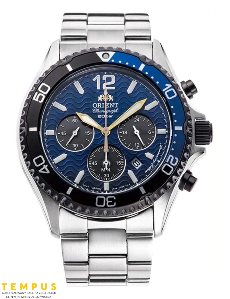 Orient Mako Solar Chronograph 20th Anniversary RA-TX0208L10B - Zegarki ORIENT