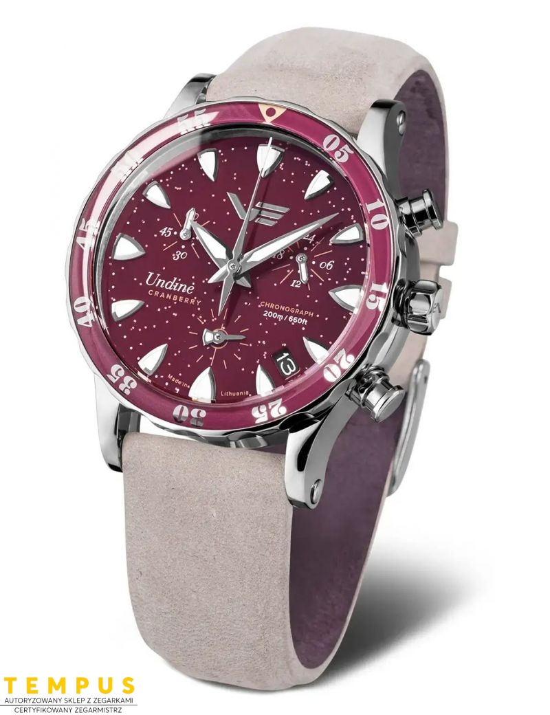 Vostok Europe Undine Cranberry VK68-515A774 - Zegarki VOSTOK EUROPE Vostok Europe Undine Cranberry VK68-515A774 - Zegarki VOSTOK EUROPE