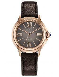 Zegarek damski na pasku Citizen Lady Ceci EM1163-09X Eco Drive