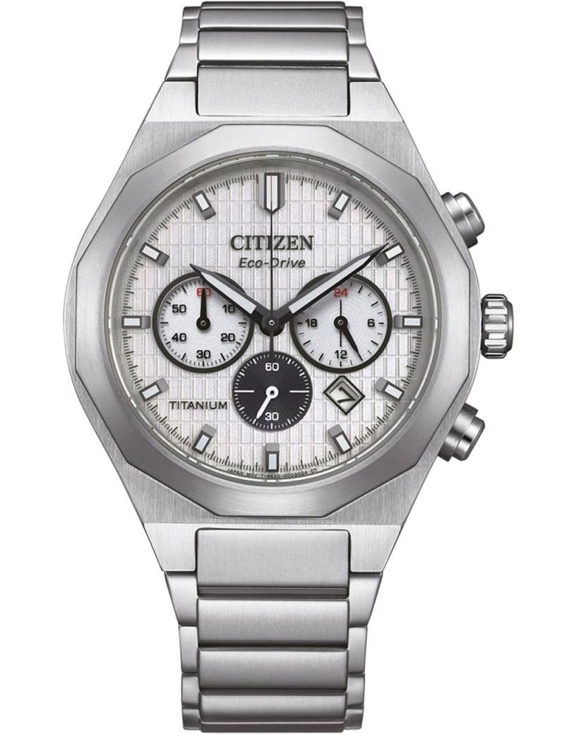 Tytanowy zegarek męski na bransolecie Citizen Super Titanium Zenshin Senkei CA4690-51A Tytanowy zegarek męski na bransolecie Citizen Super Titanium Zenshin Senkei CA4690-51A