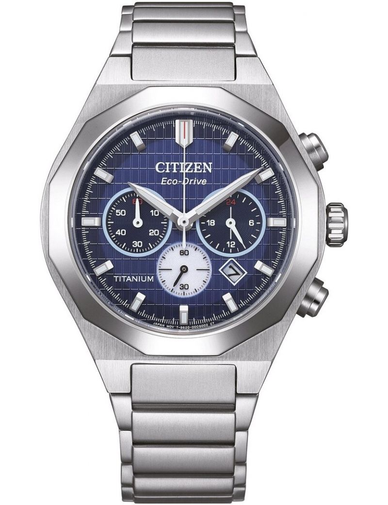 Tytanowy zegarek męski na bransolecie Citizen Super Titanium Zenshin Senkei CA4691-59L