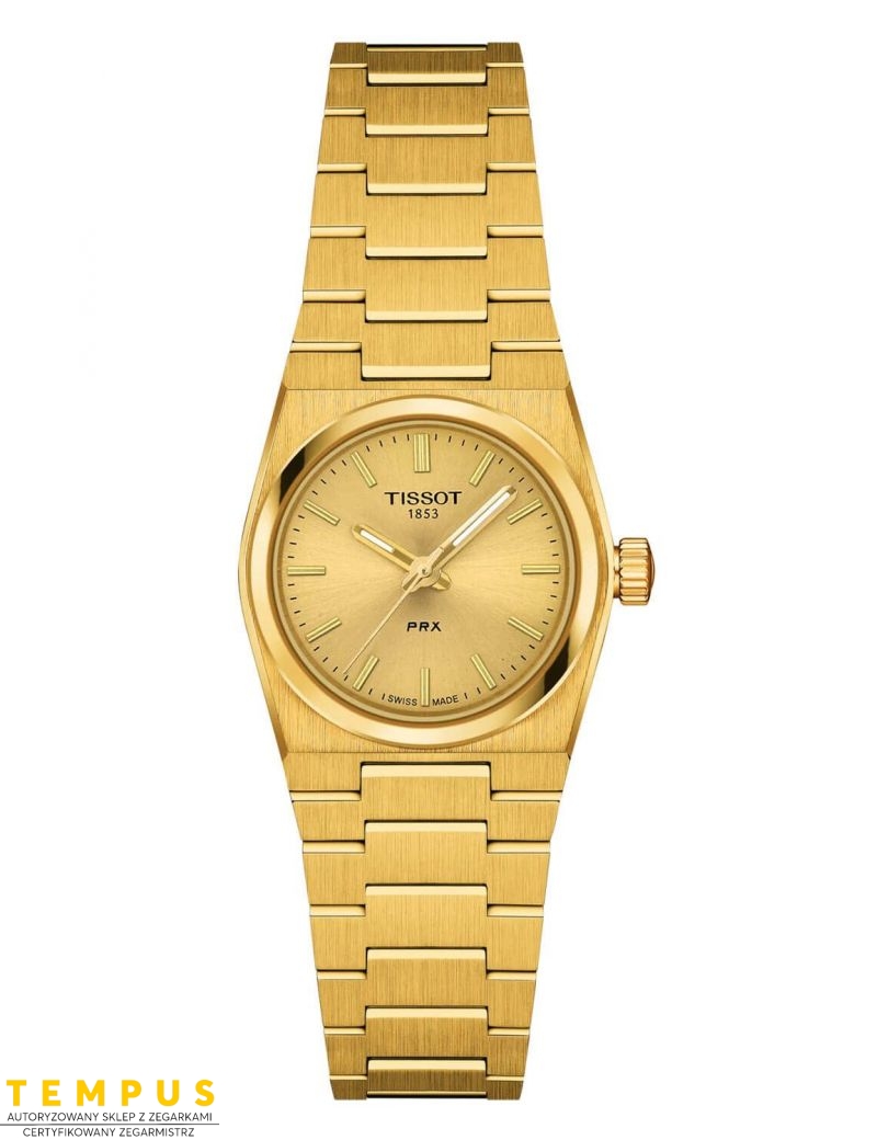 Pozłacany zegarek damski Tissot PRX 25 Quartz T137.010.33.021.00 Pozłacany zegarek damski Tissot PRX 25 Quartz T137.010.33.021.00