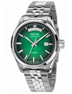 Szwajcarski zegarek męski Epos Passion 3501.142.20.93.30 Day Date z szafirowym szkłem