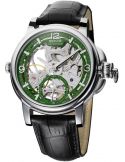 Szwajcarski zegarek męski Epos 3429.195.20.53.25 Skeleton Green z szafirowym szkłem