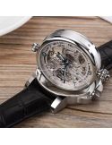 Szwajcarski zegarek męski Epos 3429.195.20.58.25 Skeleton Blue z szafirowym szkłem