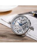 Szwajcarski zegarek męski Epos 3429.195.20.58.25 Skeleton Blue z szafirowym szkłem