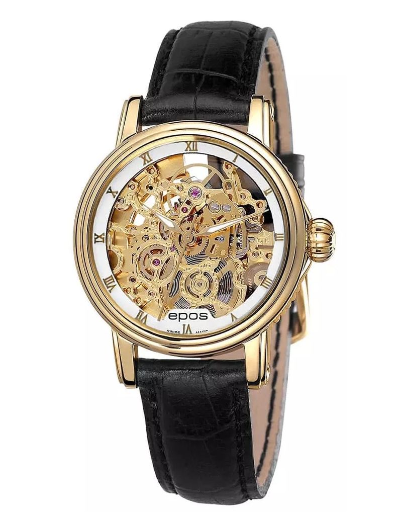 Elegancki zegarek damski Epos Ladies 4390.156.22.20.15 Skeleton z szafirowym szkłem Swiss Made Elegancki zegarek damski Epos Ladies 4390.156.22.20.15 Skeleton z szafirowym szkłem Swiss Made