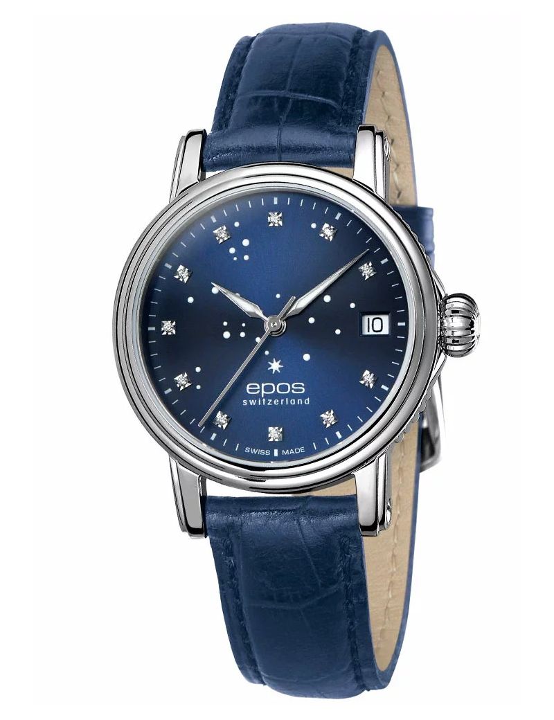 Elegancki zegarek damski Epos Ladies 4390.152.20.96.16 Diamonds North Star z szafirowym szkłem Swiss Made Elegancki zegarek damski Epos Ladies 4390.152.20.96.16 Diamonds North Star z szafirowym szkłem Swiss Made