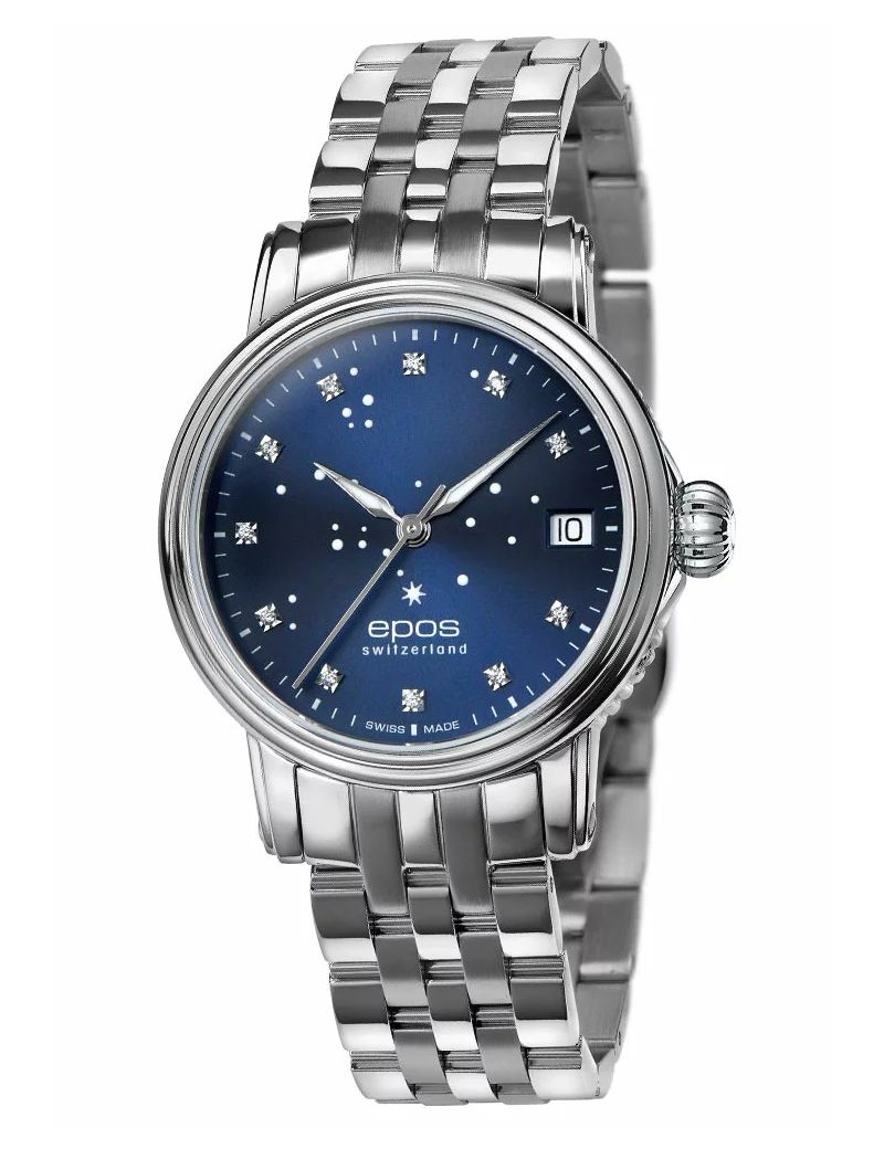 Elegancki zegarek damski Epos Ladies 4390.152.20.96.30 Diamonds North Star z szafirowym szkłem Swiss Made Elegancki zegarek damski Epos Ladies 4390.152.20.96.30 Diamonds North Star z szafirowym szkłem Swiss Made