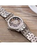 Elegancki zegarek damski Epos Ladies 4390.155.20.20.30 Skeleton z szafirowym szkłem Swiss Made