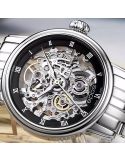 Elegancki zegarek damski Epos Ladies 4390.155.20.25.30 Skeleton z szafirowym szkłem Swiss Made