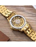 Elegancki zegarek damski Epos Ladies 4390.156.22.20.32 Skeleton z szafirowym szkłem Swiss Made
