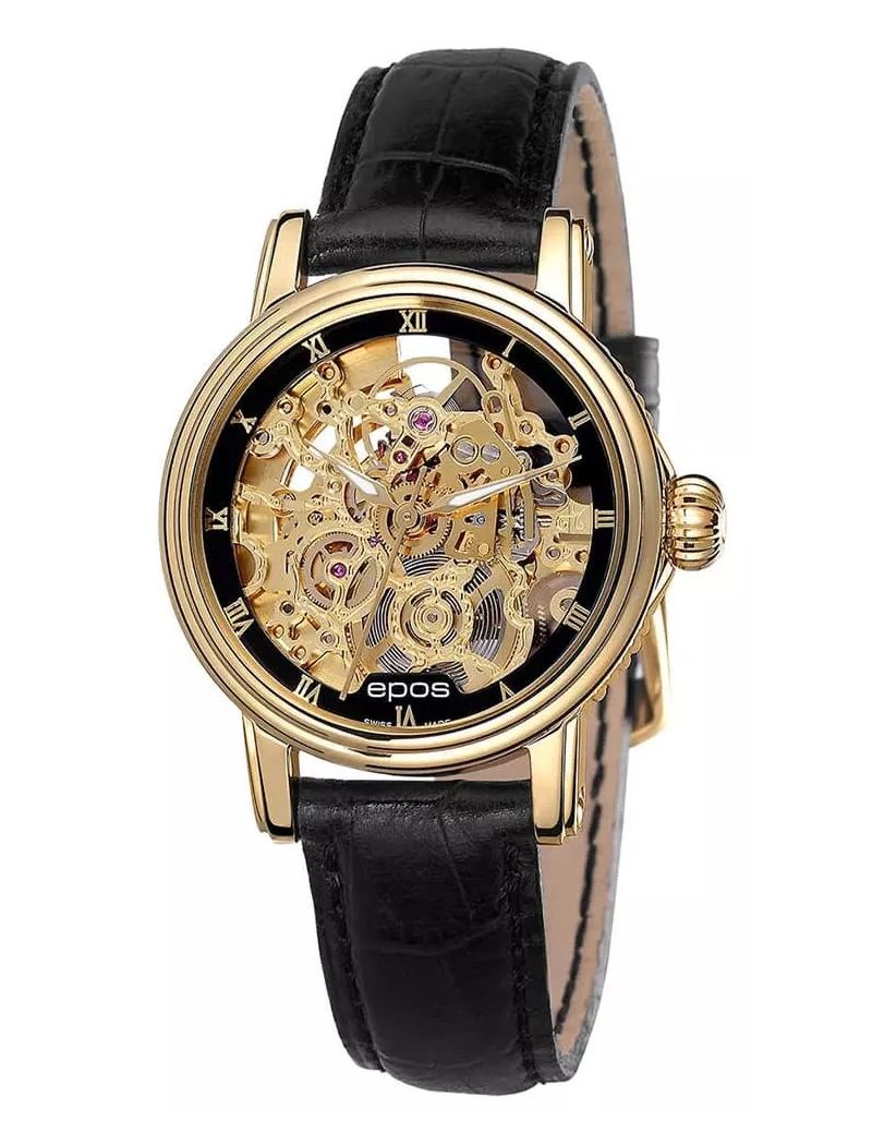 Elegancki zegarek damski Epos Ladies 4390.156.22.25.15 Skeleton z szafirowym szkłem Swiss Made Elegancki zegarek damski Epos Ladies 4390.156.22.25.15 Skeleton z szafirowym szkłem Swiss Made