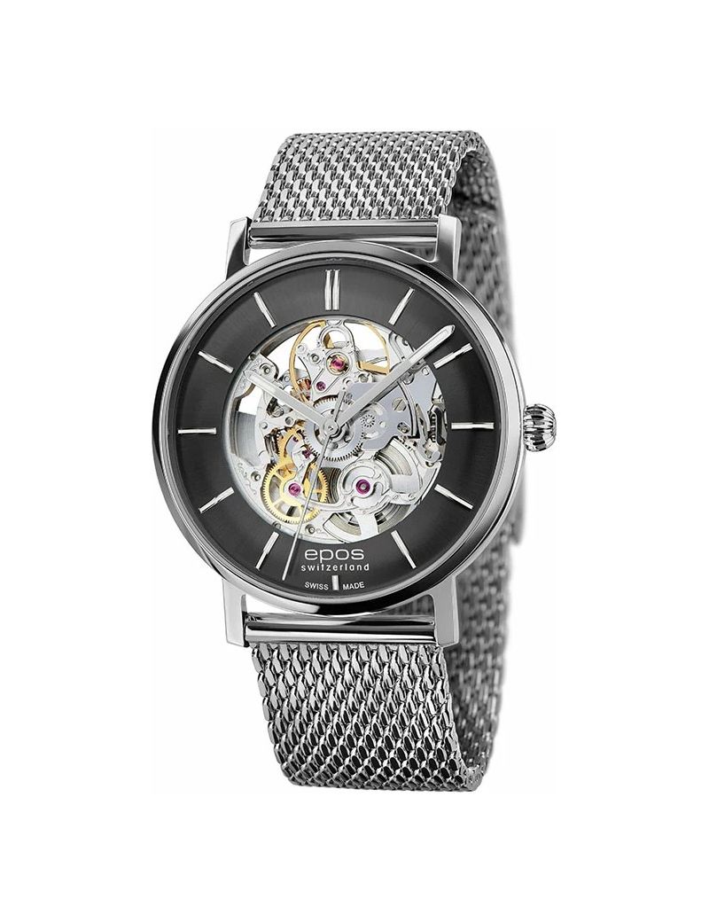Szwajcarski zegarek męski Epos Originale 3437.135.20.15.30 Skeleton z szafirowym szkłem Szwajcarski zegarek męski Epos Originale 3437.135.20.15.30 Skeleton z szafirowym szkłem