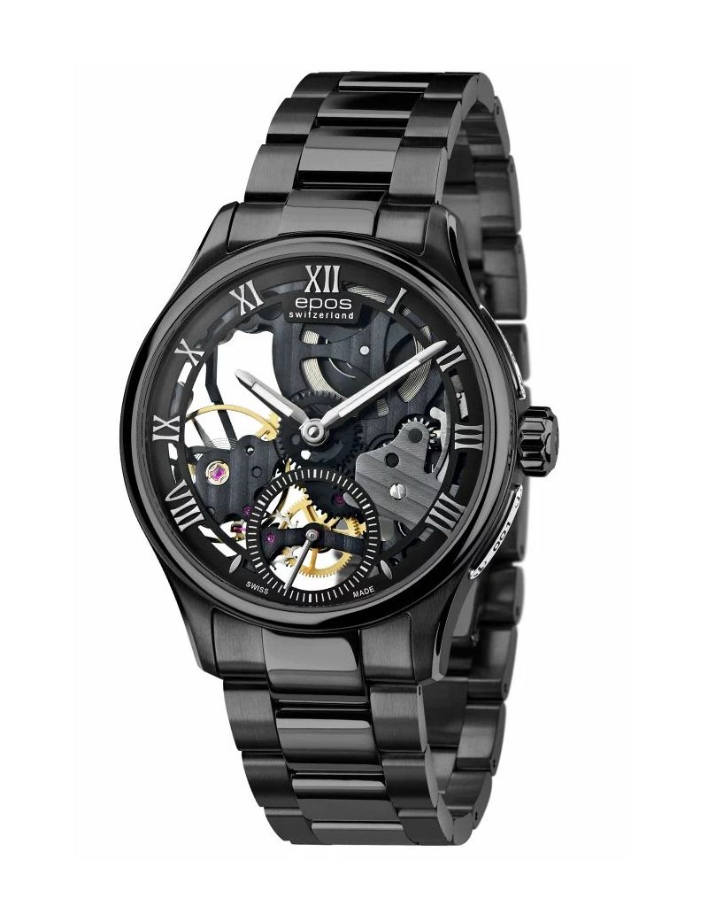 Szwajcarski zegarek męski Epos Originale 3500.169.25.25.35 Skeleton z szafirowym szkłem Szwajcarski zegarek męski Epos Originale 3500.169.25.25.35 Skeleton z szafirowym szkłem