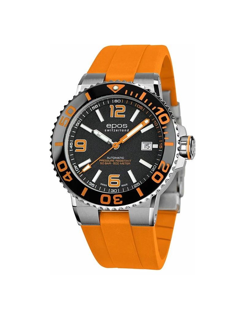 Profesjonalny zegarek męski do nurkowania 500m Epos Sportive 3441.131.99.52.52 Diver Swiss Made Profesjonalny zegarek męski do nurkowania 500m Epos Sportive 3441.131.99.52.52 Diver Swiss Made