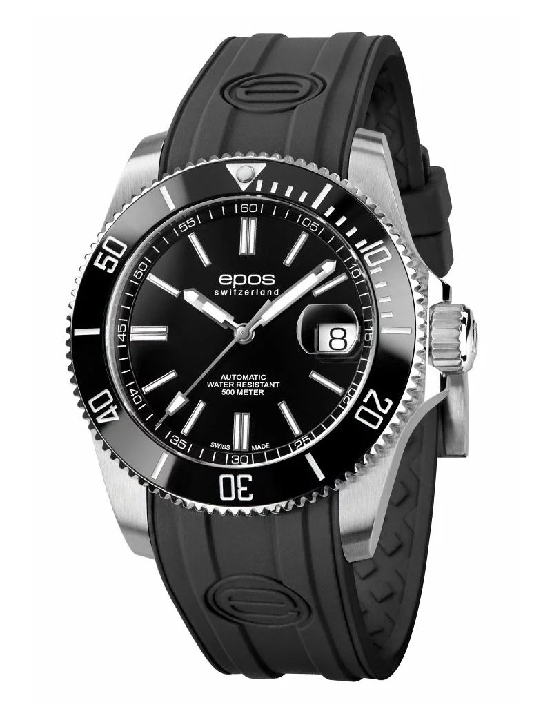 Profesjonalny zegarek męski do nurkowania 500m Epos Sportive 3504.131.20.15.55 Diver Swiss Made Profesjonalny zegarek męski do nurkowania 500m Epos Sportive 3504.131.20.15.55 Diver Swiss Made