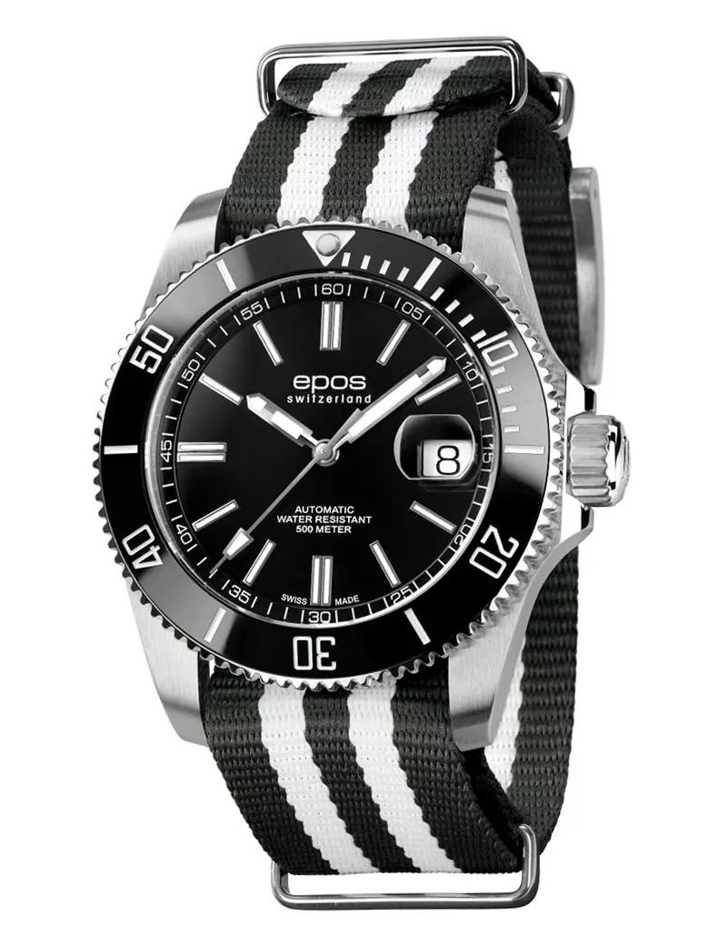 Profesjonalny zegarek męski do nurkowania 500m Epos Sportive 3504.131.20.15.65 Diver Swiss Made Profesjonalny zegarek męski do nurkowania 500m Epos Sportive 3504.131.20.15.65 Diver Swiss Made