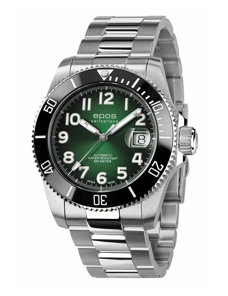 Profesjonalny zegarek męski do nurkowania 500m Epos Sportive 3504.131.80.33.90 Titanium Swiss Made Profesjonalny zegarek męski do nurkowania 500m Epos Sportive 3504.131.80.33.90 Titanium Swiss Made