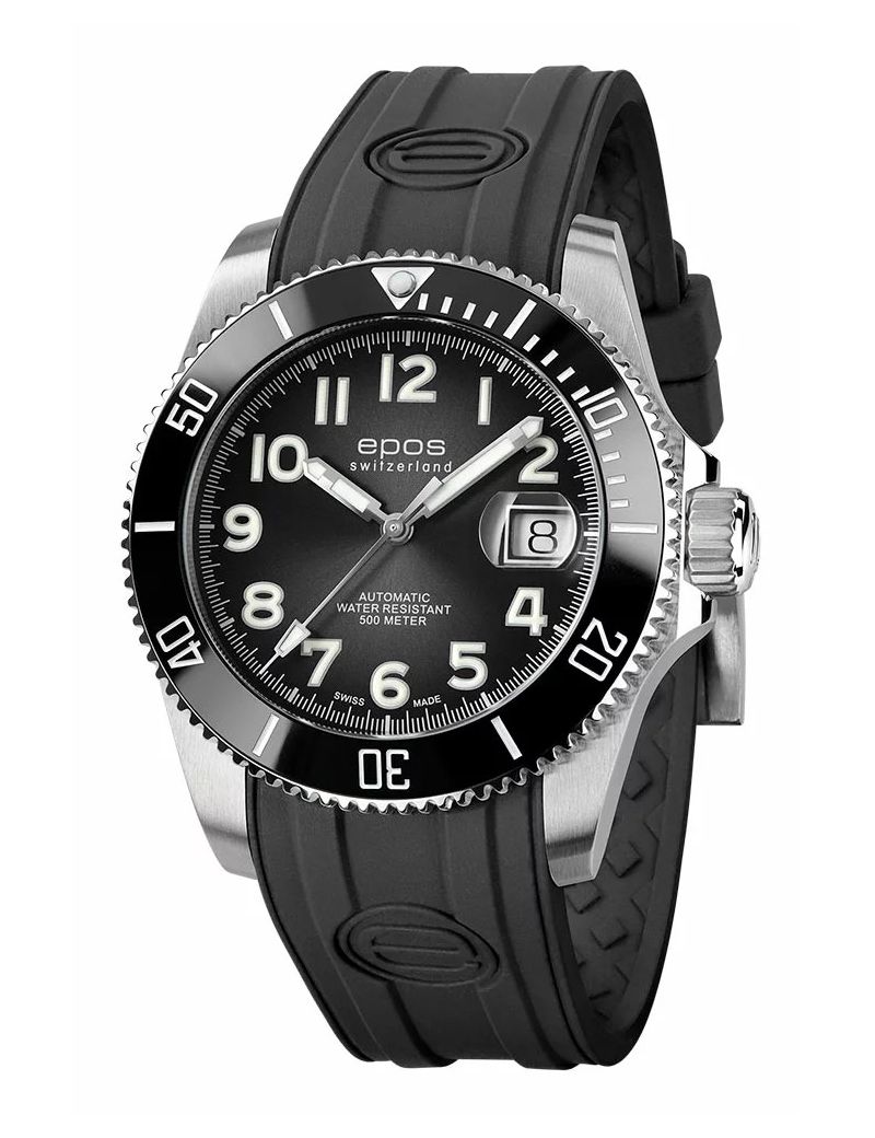 Profesjonalny zegarek męski do nurkowania 500m Epos Sportive 3504.131.80.35.55 Titanium Swiss Made Profesjonalny zegarek męski do nurkowania 500m Epos Sportive 3504.131.80.35.55 Titanium Swiss Made