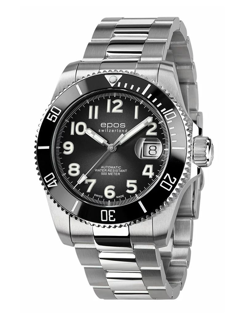 Profesjonalny zegarek męski do nurkowania 500m Epos Sportive 3504.131.80.35.90 Titanium Swiss Made Profesjonalny zegarek męski do nurkowania 500m Epos Sportive 3504.131.80.35.90 Titanium Swiss Made