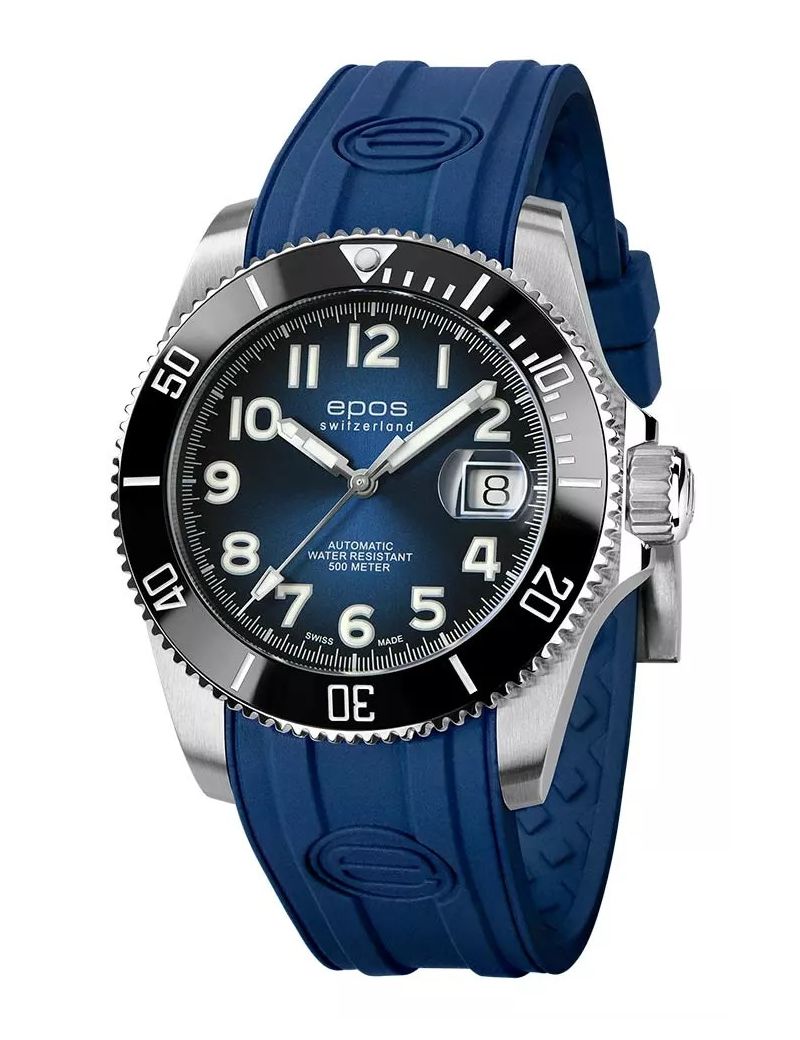 Profesjonalny zegarek męski do nurkowania 500m Epos Sportive 3504.131.80.36.56 Titanium Swiss Made Profesjonalny zegarek męski do nurkowania 500m Epos Sportive 3504.131.80.36.56 Titanium Swiss Made