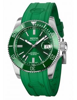 Profesjonalny zegarek męski do nurkowania 500m Epos Sportive 3504.131.93.13.53 Diver Swiss Made