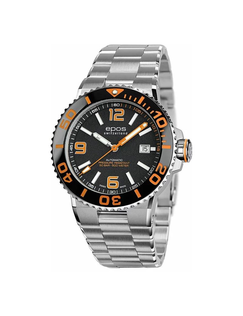 Profesjonalny zegarek męski do nurkowania 500m Epos Sportive 3441.131.99.52.30 Diver Swiss Made Profesjonalny zegarek męski do nurkowania 500m Epos Sportive 3441.131.99.52.30 Diver Swiss Made
