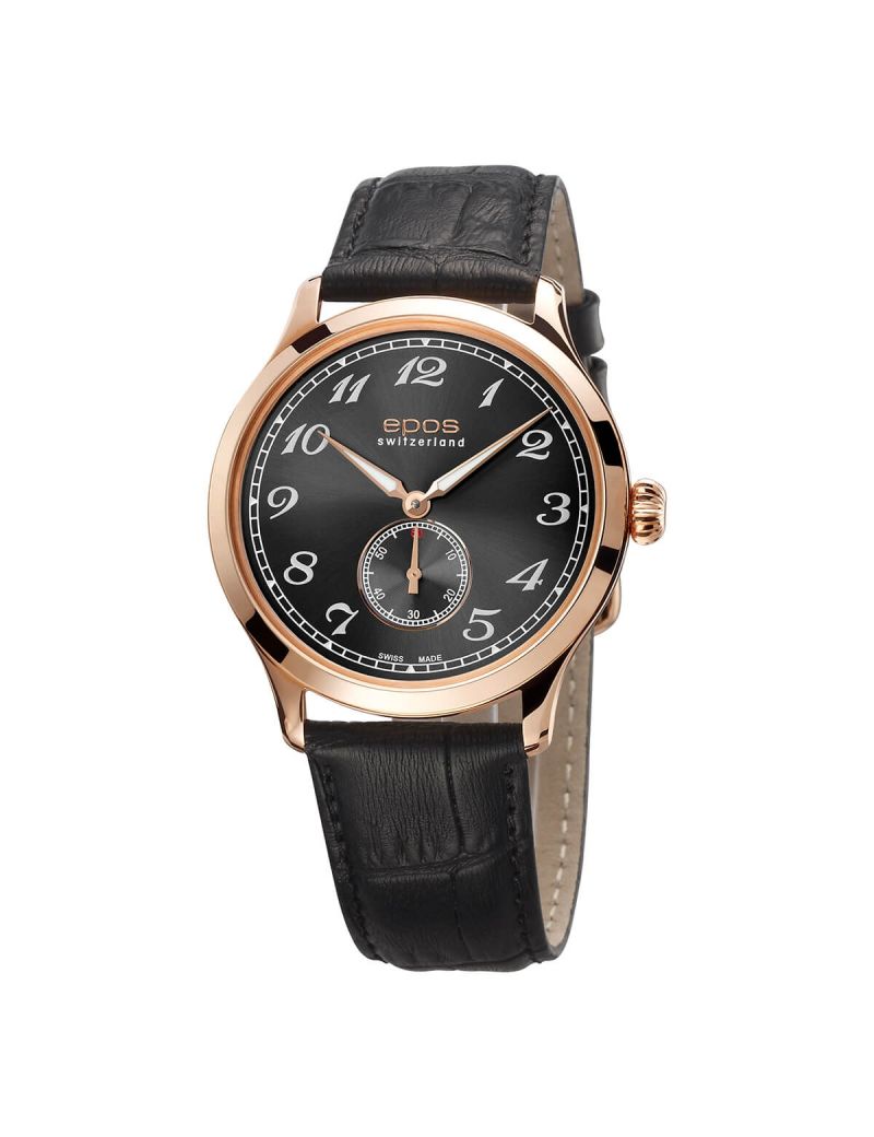 Szwajcarski zegarek męski Epos Originale 3408.208.24.34.15 PVD z szafirowym szkłem Szwajcarski zegarek męski Epos Originale 3408.208.24.34.15 PVD z szafirowym szkłem