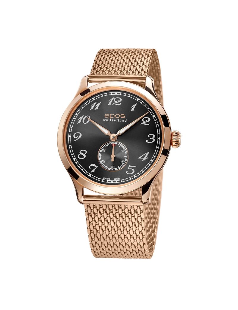 Szwajcarski zegarek męski Epos Originale 3408.208.24.34.34 PVD z szafirowym szkłem Szwajcarski zegarek męski Epos Originale 3408.208.24.34.34 PVD z szafirowym szkłem