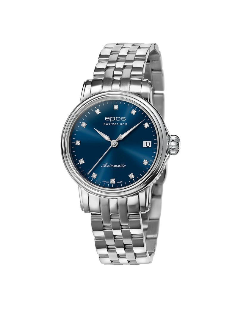 Elegancki zegarek damski Epos Ladies 4390.152.20.86.30 Diamonds z szafirowym szkłem Swiss Made Elegancki zegarek damski Epos Ladies 4390.152.20.86.30 Diamonds z szafirowym szkłem Swiss Made