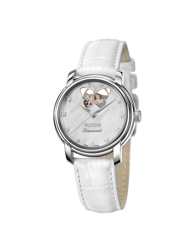 Elegancki zegarek damski Epos Ladies 4314.133.20.89.10 Oh Diamonds z szafirowym szkłem Swiss Made Elegancki zegarek damski Epos Ladies 4314.133.20.89.10 Oh Diamonds z szafirowym szkłem Swiss Made