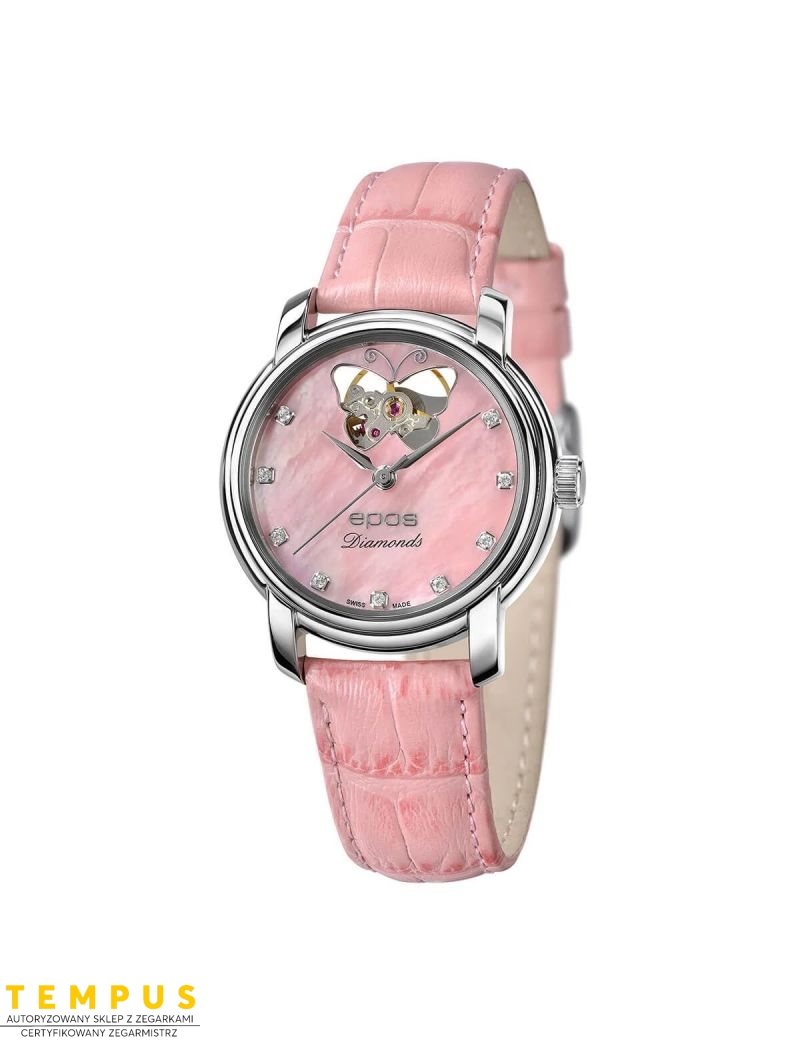 Elegancki zegarek damski Epos Ladies 4314.133.20.83.13 Oh Diamonds z szafirowym szkłem Swiss Made Elegancki zegarek damski Epos Ladies 4314.133.20.83.13 Oh Diamonds z szafirowym szkłem Swiss Made